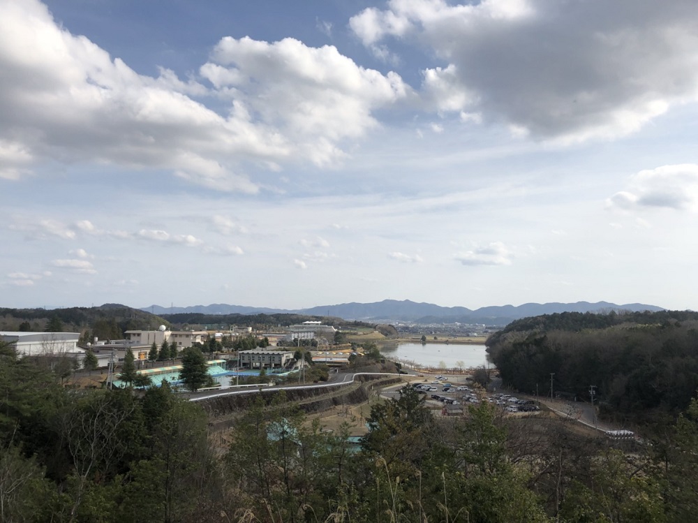 関市 中池公園 ファミリーパーク　山頂のからの景色