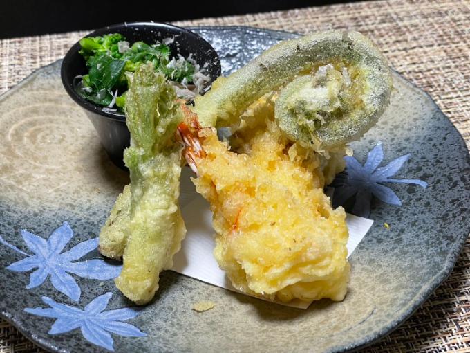 四季の味 割烹まつ前の天ぷら