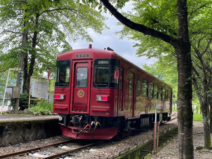 長良川鉄道の観光列車「ながら」森号