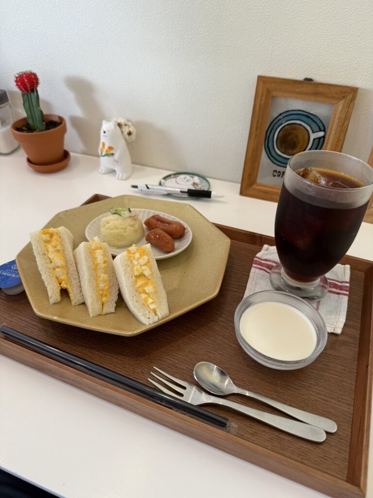 喫茶かけはしのモーニング