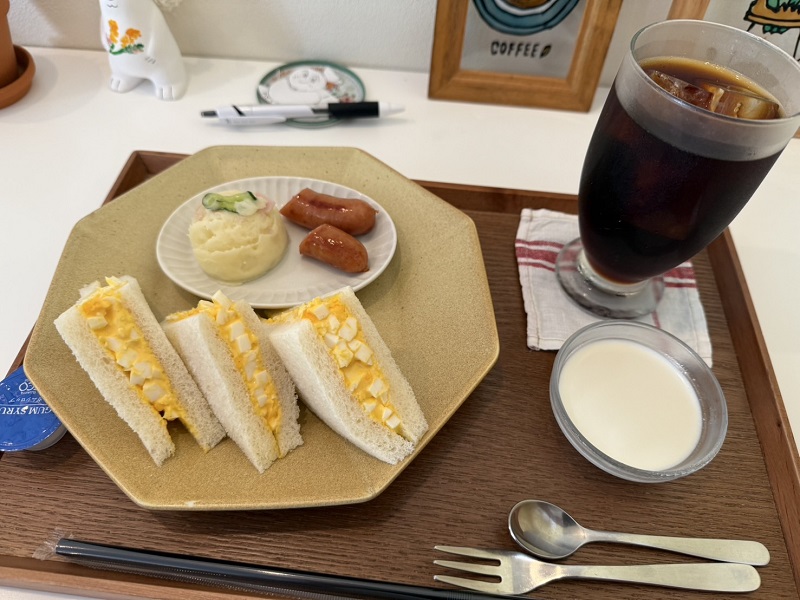 喫茶かけはしのモーニング