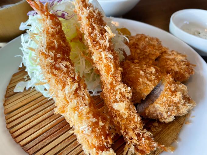とんかつ田なか屋 岐阜店 ミックスフライ定食ヒレカツ