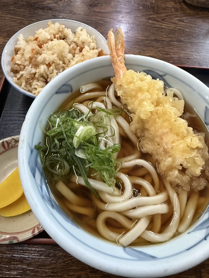 てんぷらうどん定食