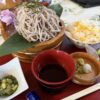 盛りそばととうもろこしご飯
